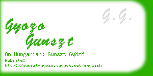 gyozo gunszt business card
